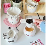 CUTE ANIMAL DRIPPER/Ceramic Coffee Tea Dripper/Vintage Coffee Tea Dripper/Aesthetic Coffee Tea Dripp