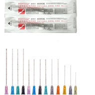 Disposable Blunt Tip Micro Cannula Needles 18G 21G 22G 23G 25G 27G 30G Ideal for Facial Treatments a