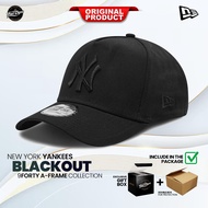 New Era Original MLB New York Yankees Essentials Black A-FRAME Hat | FREE GIFT BOX Topi Lelaki Cap N