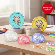 Big Game Slime Transparent Putty Plastic Tin Box