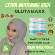 GLUTAMAXX SKIN WHITENING SUPPEMENT PENCERAH KULIT SELURUH BADAN PEMUTIH MUKA LELAKI PENCERAH KULIT WANITA (20 KAPSUL)