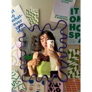 easthetic mirror | racun TikTok | TikTok viral | one line clay mirror