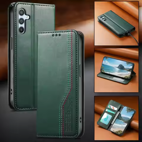 Wristband Plain Leather Flip Case for Sharp Aquos R11 R10 R9 R8 Pro Sense 10 9 8 7 6 5 4 3 Lite Magn