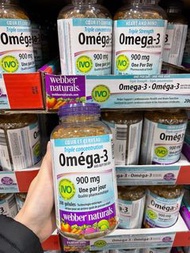 現貨加拿大Webber Naturals 維柏健3倍Omega3魚油丸 (200粒超值裝)
