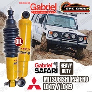 [1pc] CASTON SAFARI FRONT / REAR MITSUBISHI PAJERO LO47 LO49 HEAVY DUTY ABSORBER GABRIEL
