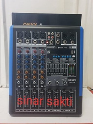 mixer mini bluetoot Mixer ASHLEY ONYX 4 Original ( Bluetooth USB Recording )