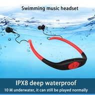 【Limited Time Only】 Waterproof Ipx8 Bluetooth Earphone Diving Swimming Surfing Wireless -Mounted Sports Mp3 Player Fm Headset Music Player