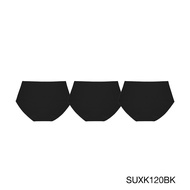 [Set 3 ชิ้น] Sabina กางเกงชั้นใน Half รุ่น Soft Collection Seamless รหัส SUXK120 สีดำ