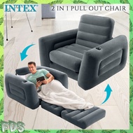 INTEX 66551 (NP159) Pull-Out Chair Inflatable Sofa Bed Single Square Foldable Multifunctional Comfor