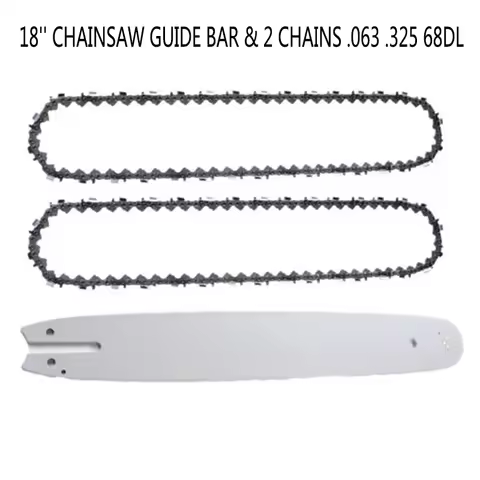 Chainsaw Guide Bar 18'' + 2x Chainsaw Chain .063 .325 68DL For Stihl MS210 MS211 MS230 MS241 MS250 M