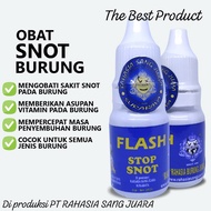 Obat SNOT RAHASIA SANG JUARA Cair 15ml LOVEBIRD MURAI BATU KACER KENARI MERPATI dll ampuh