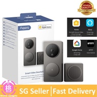 Aqara Video Doorbell G4 (Chime Included),1080p FHD HomeKit Secure Video Doorbell Camera Supports App
