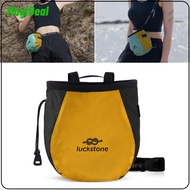 Rock Climbing Chalk Bag Refillable Drawstring Storage Pouch Rock Climbing Gear for Rock Climbing Tra