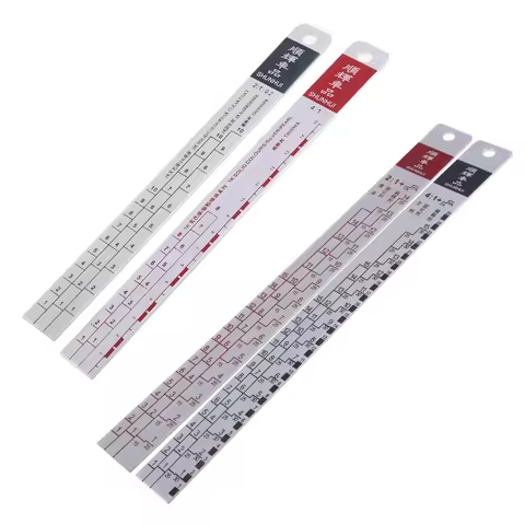 Standard Paint Ruler Paint Ratio Ruler Paint Mixing Ruler Dipstick Scale Ruler Paint Mixing Tool Rul