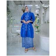 Set Of Baju Kurung Sequin Melayu/Tunik Melayu Sequin/Kebaya Modern Party/Baju Kurung Songket Melayu Tille