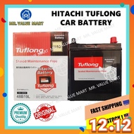 【SARAWAK】Hitachi Tuflong Maintenance Free Car Battery Bateri Kereta 【With Installation】