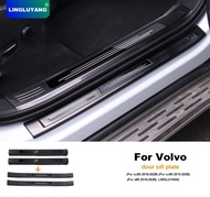 for Volvo xc90 xc60 s60 v60 s90 v90 xc40 ex40 c40 ex30 door sill protection, interior decoration acc