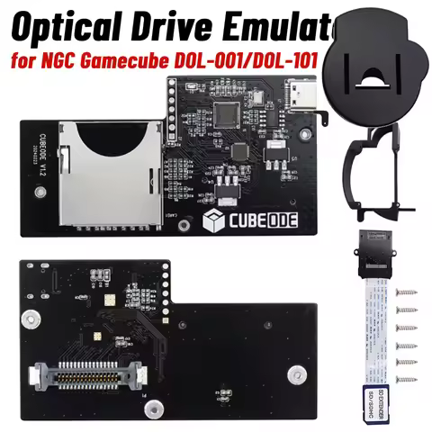 CUBEODE V1.2 GC Loder Plug and Play Game Console Optical Drive Emulator No SD2SP2/SDGecko Required f
