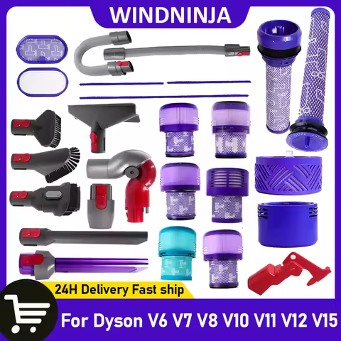 For Dyson V6 V7 V8 V10 V11 V15 V12 DC Vacuum Cleaner Flat Suction Nozzle Head Mattress Brush Head Ro