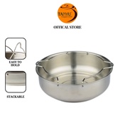 Stainless Steel Steamer Tray(L) 21x7cm  [ Stackable - Fit Pressure Cooker . Rice Cooker ] 1742419