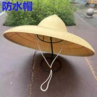 Rainy Days Wearing Straw Hat Farmers Pastoral Agricultural Sun Hat Oversized Sunscreen Waterproof Ha