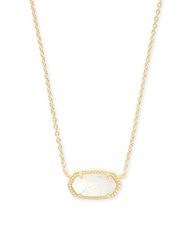 Elisa Pendant Necklace for Women, Fashion Jewelry, 14k Gold-Plated