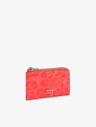 BIMBA Y LOLA - PINK LEOPARD NYLON CARD HOLDER-COIN PURSE
