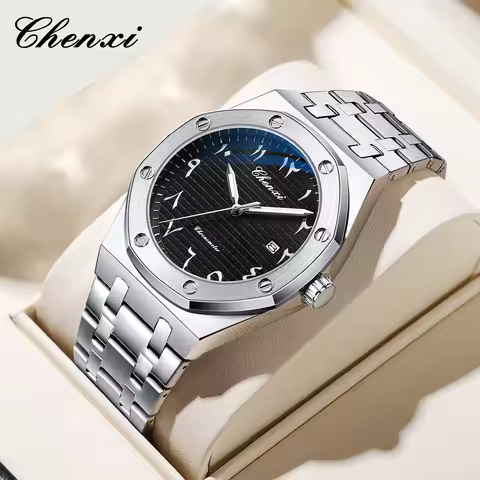 CHENXI Watch Man Night Light Waterproof And Time Calendar Watches For Men High Luxury Wristwatch Eas