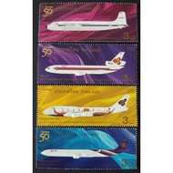 [Thai Post Stamp Not Yet Used] 2010 Set Of 50 Years Thai Airways 4 Pieces Horoscope 3 3 3 3 Baht