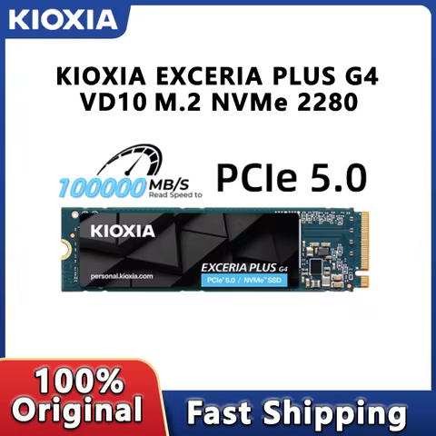 KIOXIA VD10 EXCERIA PLUS G4 Internal Solid State Drive M.2 2280 SSD 1TB 2TB 4TB up to 10000MB/S PCIe