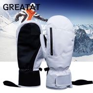 GREATAT Men Women Winter Glove Outdoor Warm Hand Waterproof Washable Thermal Thick Snow Glove