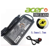 (Free cable)Acer Aspire E5-475G E14 E15 Laptop Charger 19V 3.42A 5.5*1.7mm,