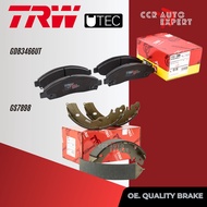 [TRW Premium] ผ้าดิสเบรคหน้า ผ้าเบรคหน้า ก้ามเบรคหลัง Isuzu DMAX D-Max 2WD4WDHiLanderHi-Lander ปี 20