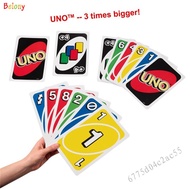 UNO เกมการ์ดสำหรับครอบครัวยักษ์พร้อมการ์ดเกมขนาดใหญ่สำหรับผู้เล่น2-10คนสำหรับผู้เล่น2-10คนโฮมปาร์ตี้