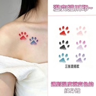 Tattoo Sticker Cat Temperature Change Tattoo Sticker All Cat Paws Body Temperature Change Color Cute