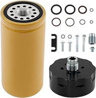 1R-0750 Diesel Engine Fuel Filter with Adapter Kit for 2001–2016 Chevy Silverado GMC Sierra 2500HD 3