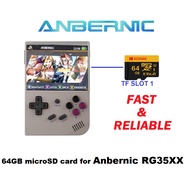 64GB microSD card for Anbernic RG35XX 1st version, RG35XX 2024 & RG35XX Plus w/ 5,000+ Games