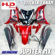 YAMAHA LC135 JUPITER MX COVER SET/ LC135 V2 V3 V4 V5 V6 V7 Jupiter MX Cover set Aura/ MERAH PURPLE B