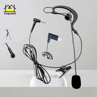 mingxuan2 1Pcs Ear Hanging Type Referee Earphone 3.5mm/Type-C Interface For V6 Pro+ Motorcycle Helme