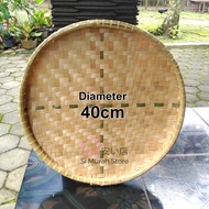 Small Mini Woven Bamboo Tampah 40cm Bamboo Tampah/ 40cm Bamboo Nyiru/ 40cm / Table Mat