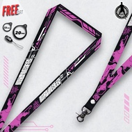 GANTUNGAN CYBER PINK LANYARD FOR CELLPHONE & ID CARDTALI | CYBER PUNK | CYBER CITY