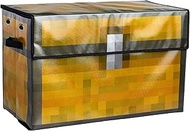 Paladone Minecraft Storage Box, Pixelated Treasury, 25.59 x 0.39 x 17.32 inches, Gray, Retro/Pixel A