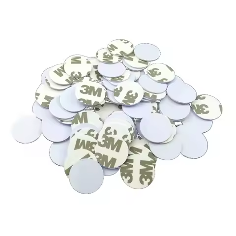 5YOA 5/10PCS 25mm 125Khz RFID Tags EM4305 T5577 Writable Stickers Proximity Cards Rewritable glue Ad