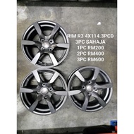 USED SPORT RIM 16 INCH R3 MODEL 4X114.3 RM200 1BIJI HARGA