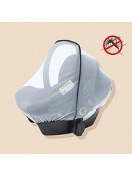 適用於攜帶式嬰兒床、電動搖椅的嬰兒通用網狀蚊帳，防蟲網罩