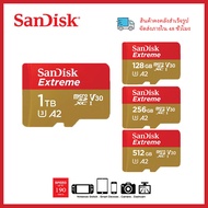 SanDisk การ์ดหน่วยความจำ Extreme Class 10 Micro SD Card 4K A2 V30 U3  128GB 256GB 512GB  1TB  Memory card