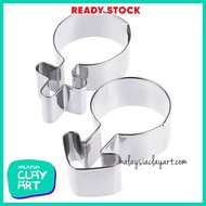 2pcs Gender Symbol Stainless Steel Frame Cutter