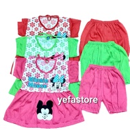 3 pcs setelan bayi perempuan 0-9 bulan cod wk baju anak perempuan murah meriah setelan bayi baju bay