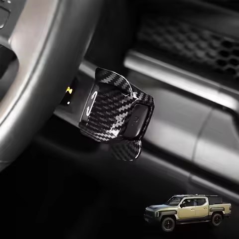 The Latest ABS Carbon Fiber Car Steering Wheel Shift Switch Auxiliary Cover for Kia EV2/EV3/EV4/EV5/