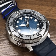 Seiko Prospex Mini Tuna SRPH77K1 Save The Ocean Automatic 200m Divers Watch srph77 Case Size 43.4mm Blue Dial Blue Silic
